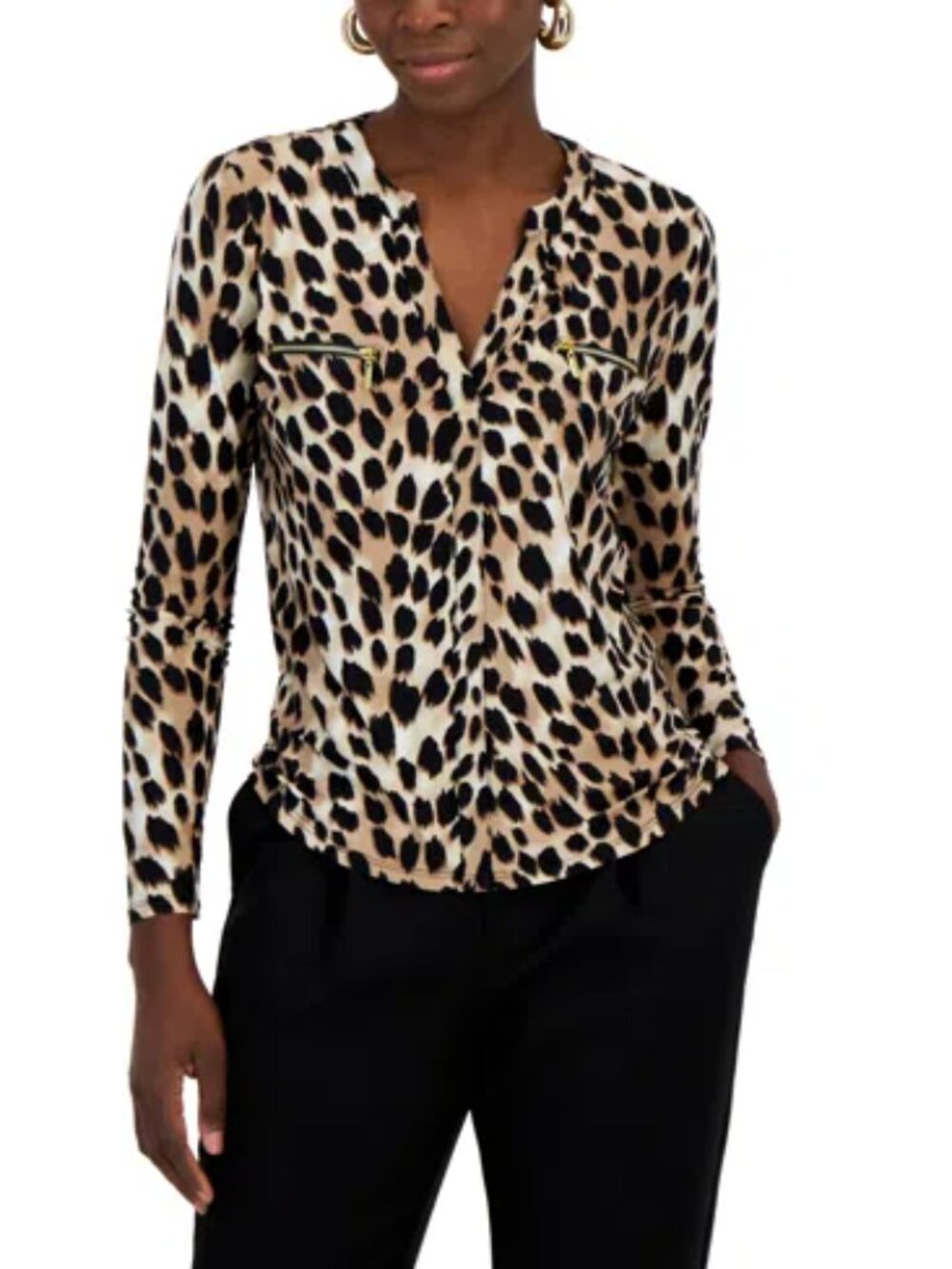 INC International Concepts Ombre Cheetah Top Sz 2X- NWT
